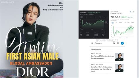 how much does dior pay jimin|French fashion brand DIOR's stock rallies following the house's .